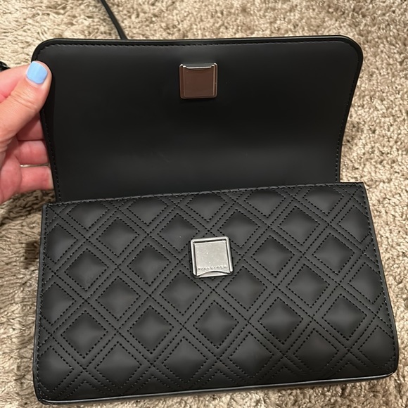 Tory Burch Small Fleming Matte Black- used once! - Picture 2 of 5